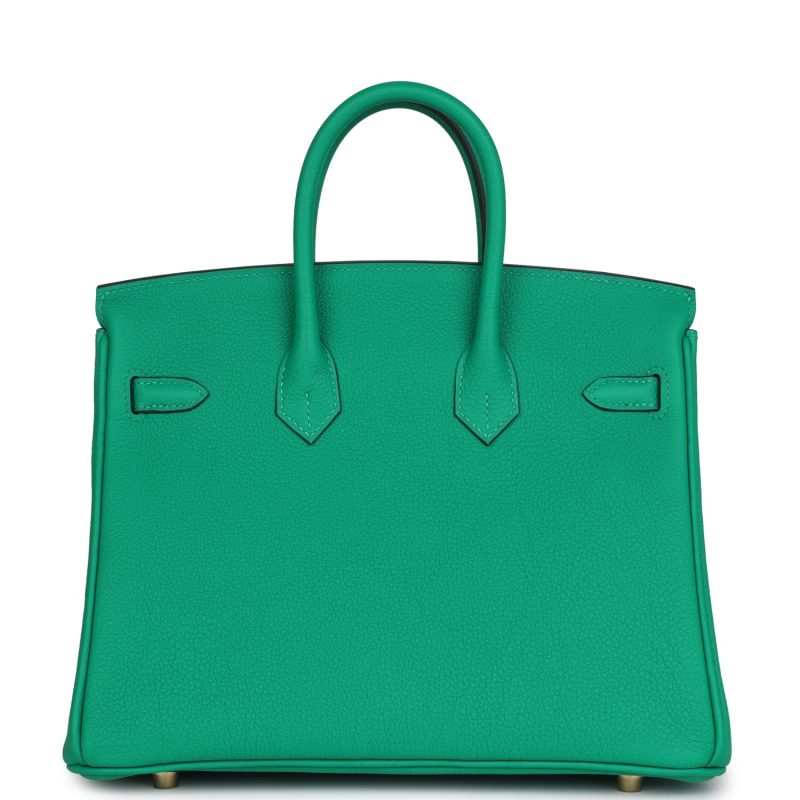 Hermes Birkin 25 Menthe Togo Gold Hardware - Image 4