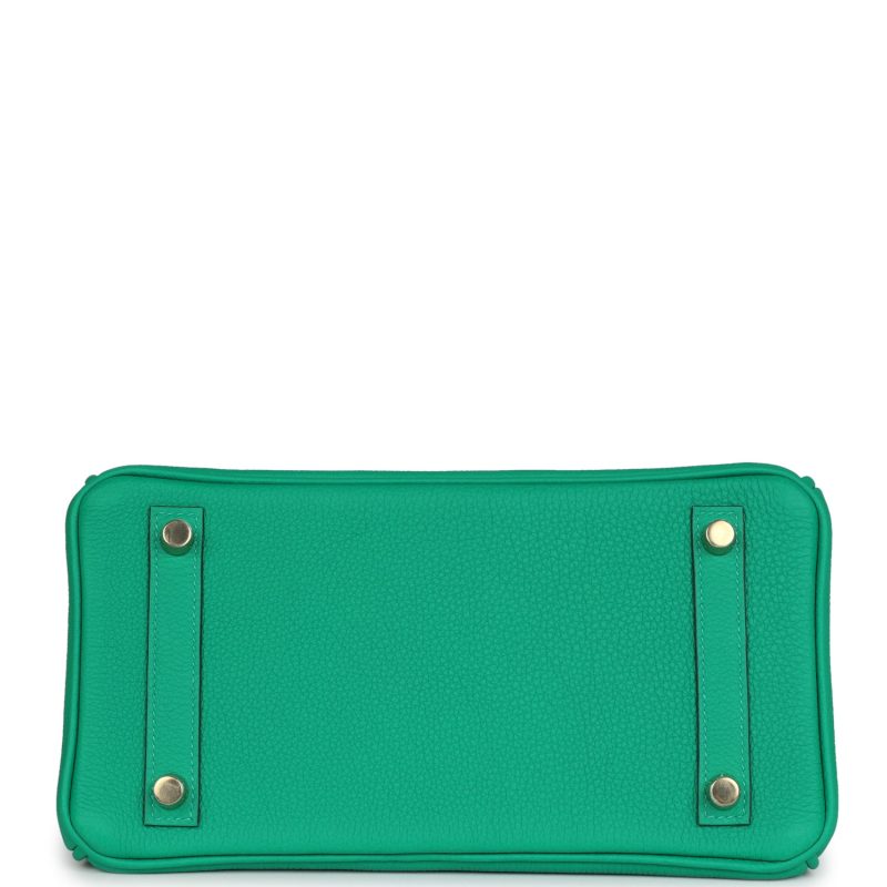 Hermes Birkin 25 Menthe Togo Gold Hardware - Image 5