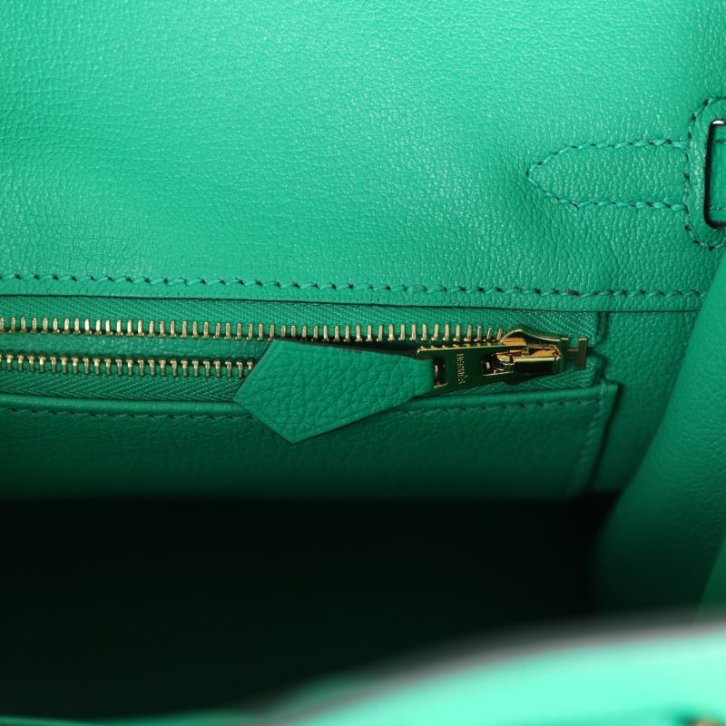 Hermes Birkin 25 Menthe Togo Gold Hardware - Image 8
