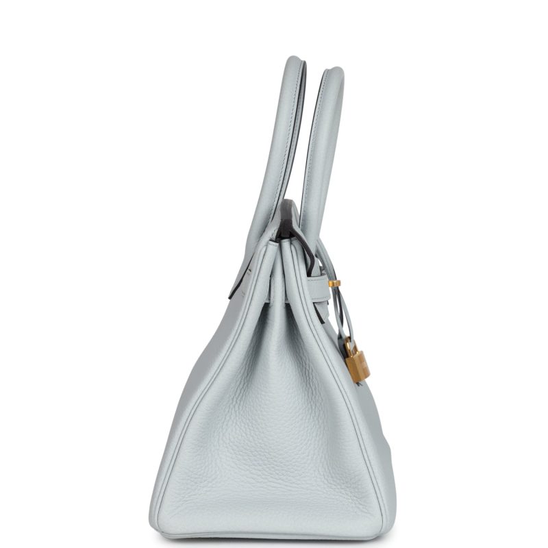Hermes Birkin 30 Bleu Pale Togo Gold Hardware - Image 3
