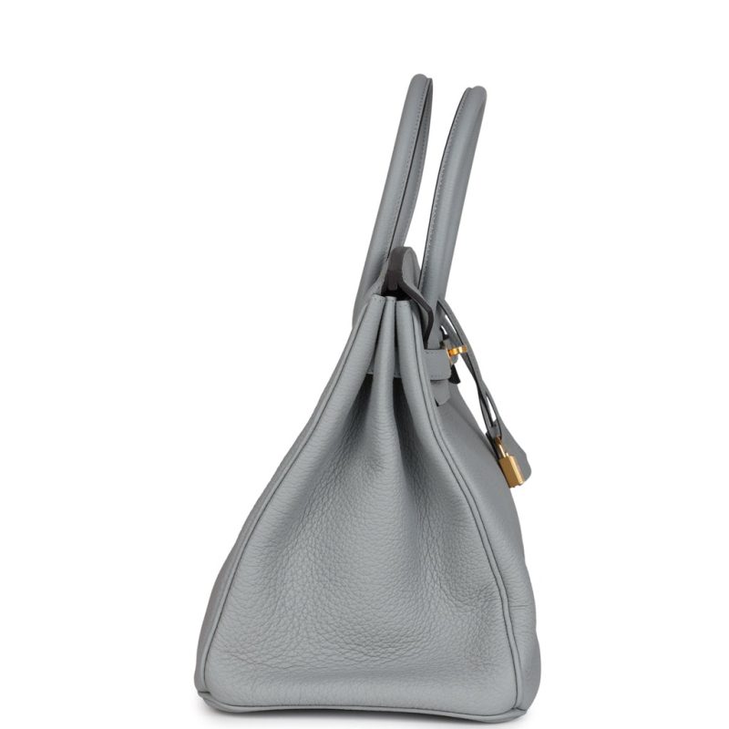 Hermes Birkin 35 Bleu Glacier Togo Gold Hardware - Image 3