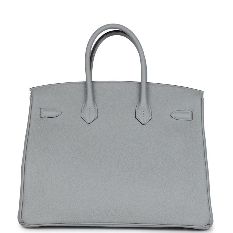 Hermes Birkin 35 Bleu Glacier Togo Gold Hardware - Image 4