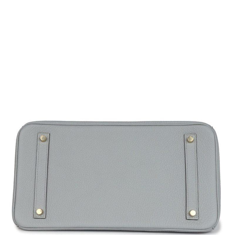 Hermes Birkin 35 Bleu Glacier Togo Gold Hardware - Image 5