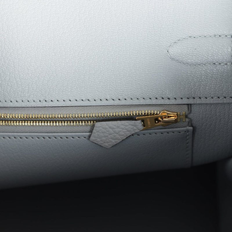Hermes Birkin 35 Bleu Glacier Togo Gold Hardware - Image 8