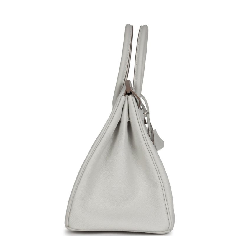 Hermes Birkin 35 Gris Pale Togo Palladium Hardware - Image 3