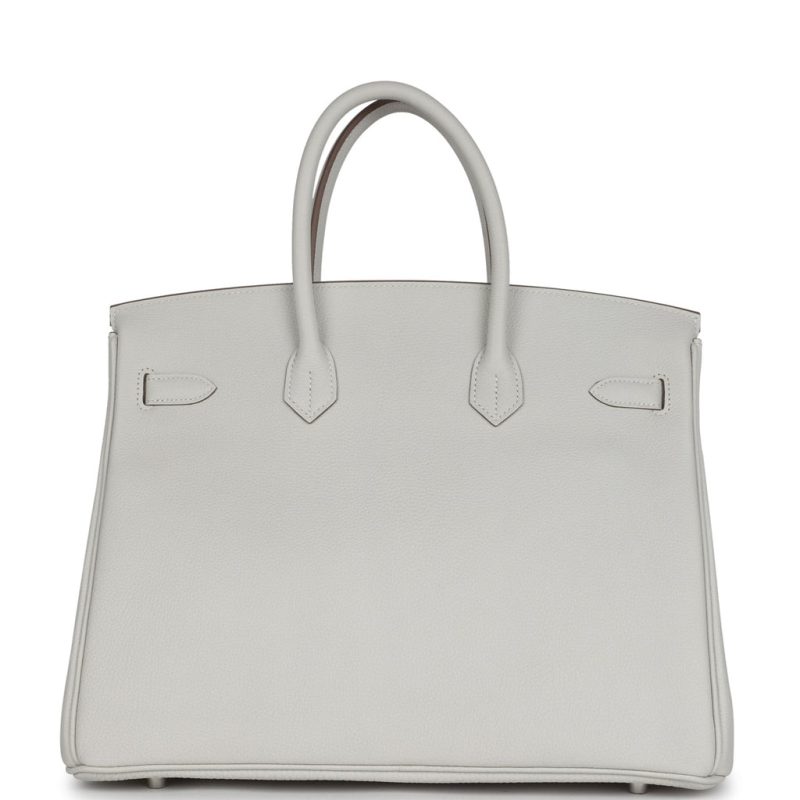 Hermes Birkin 35 Gris Pale Togo Palladium Hardware - Image 4