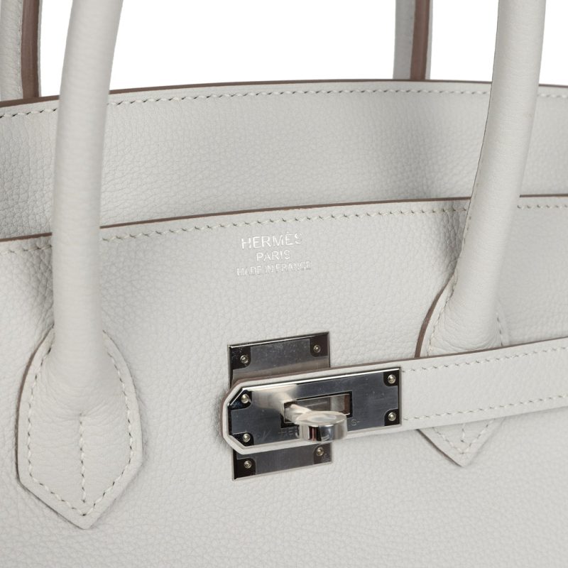 Hermes Birkin 35 Gris Pale Togo Palladium Hardware - Image 6