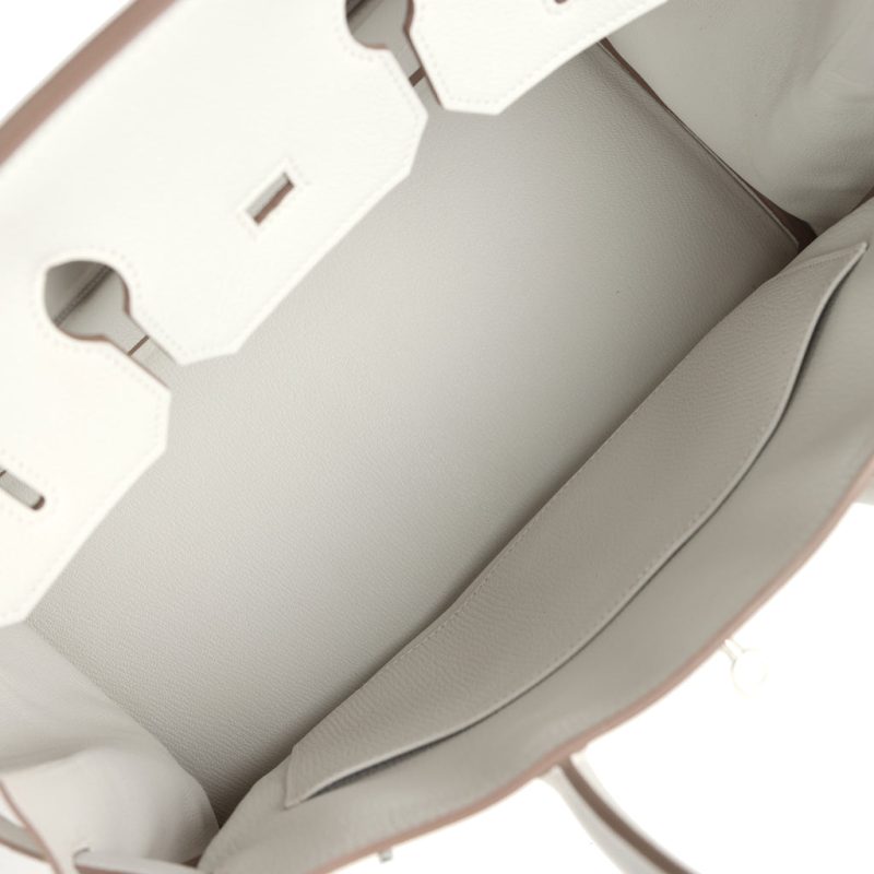 Hermes Birkin 35 Gris Pale Togo Palladium Hardware - Image 7