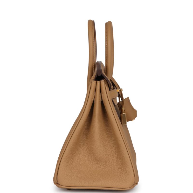 Hermes Birkin 25 Biscuit Togo Gold Hardware - Image 3