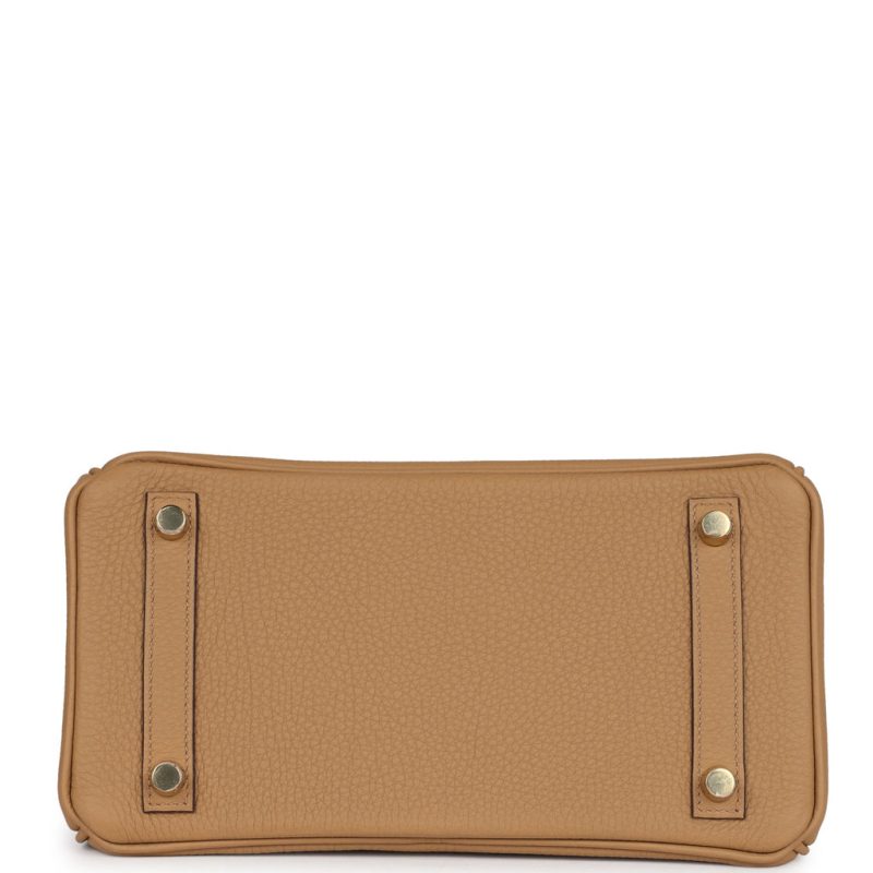 Hermes Birkin 25 Biscuit Togo Gold Hardware - Image 5