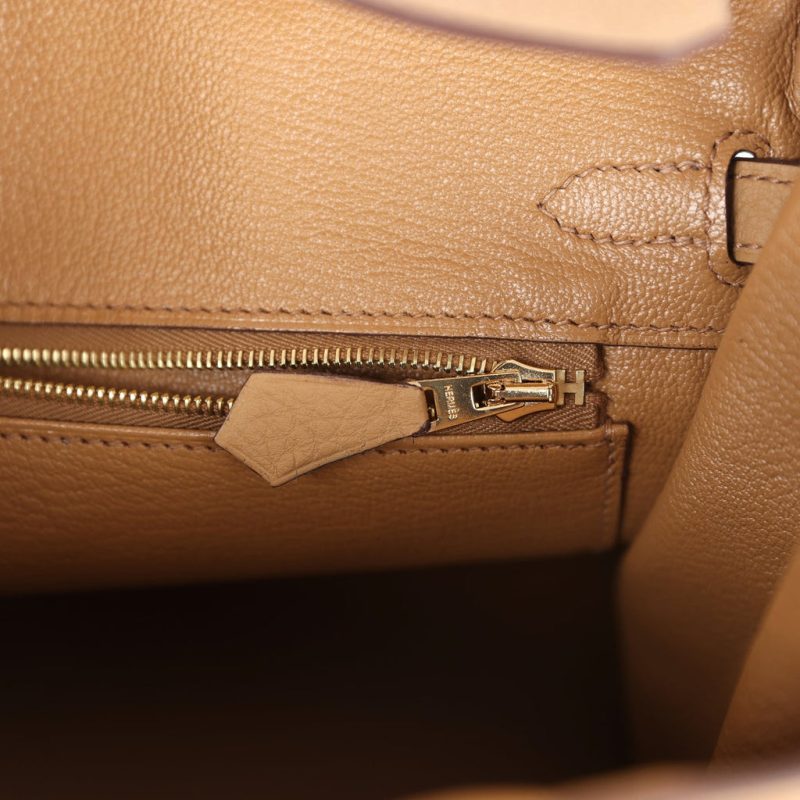 Hermes Birkin 25 Biscuit Togo Gold Hardware - Image 8