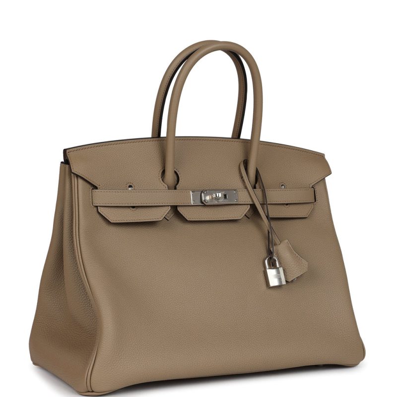Hermes Birkin 35 Beige Marfa Togo Palladium Hardware - Image 2
