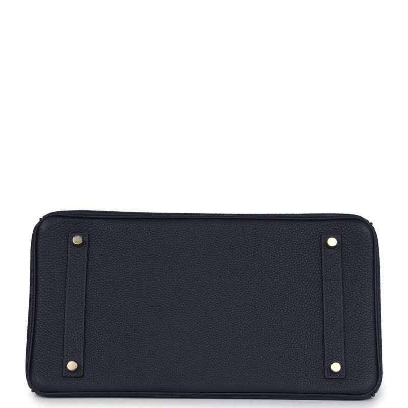 Hermes Birkin 35 Bleu Nuit Togo Gold Hardware - Image 5