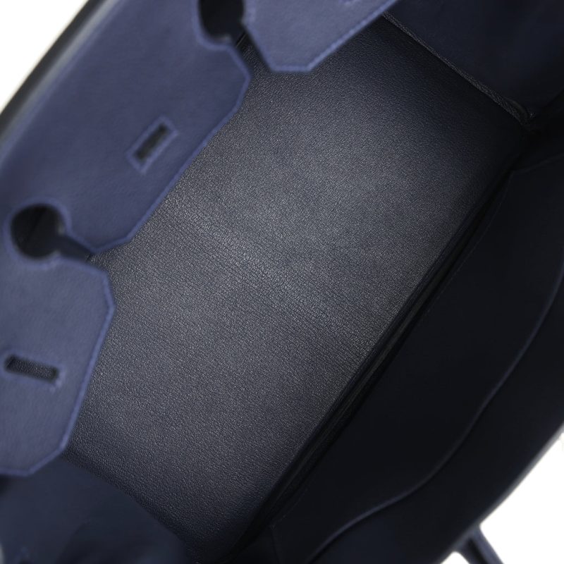 Hermes Birkin 35 Bleu Nuit Togo Palladium Hardware - Image 7
