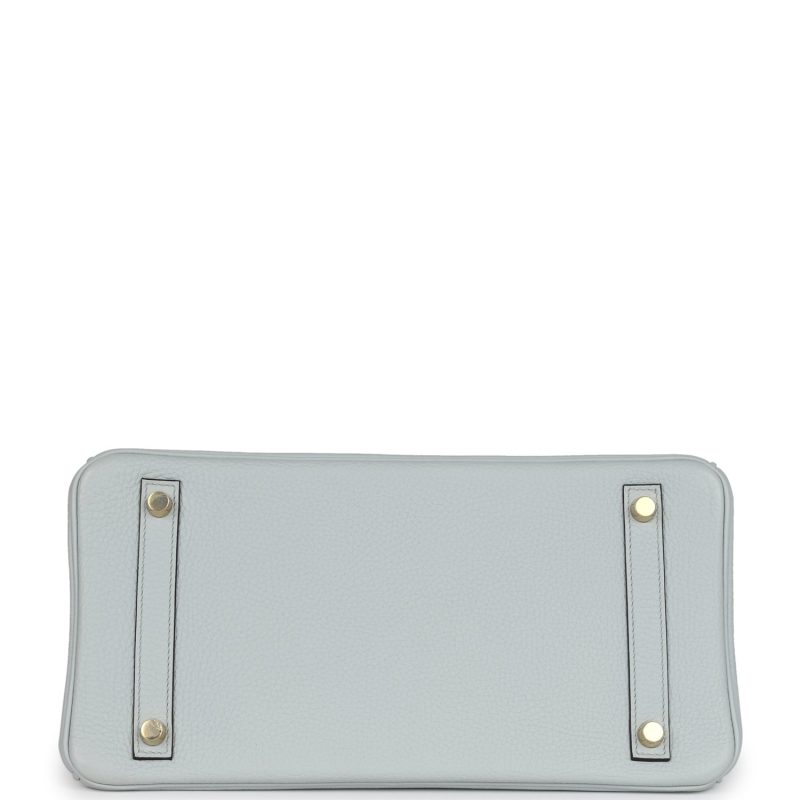 Hermes Birkin 30 Bleu Pale Clemence Gold Hardware - Image 5