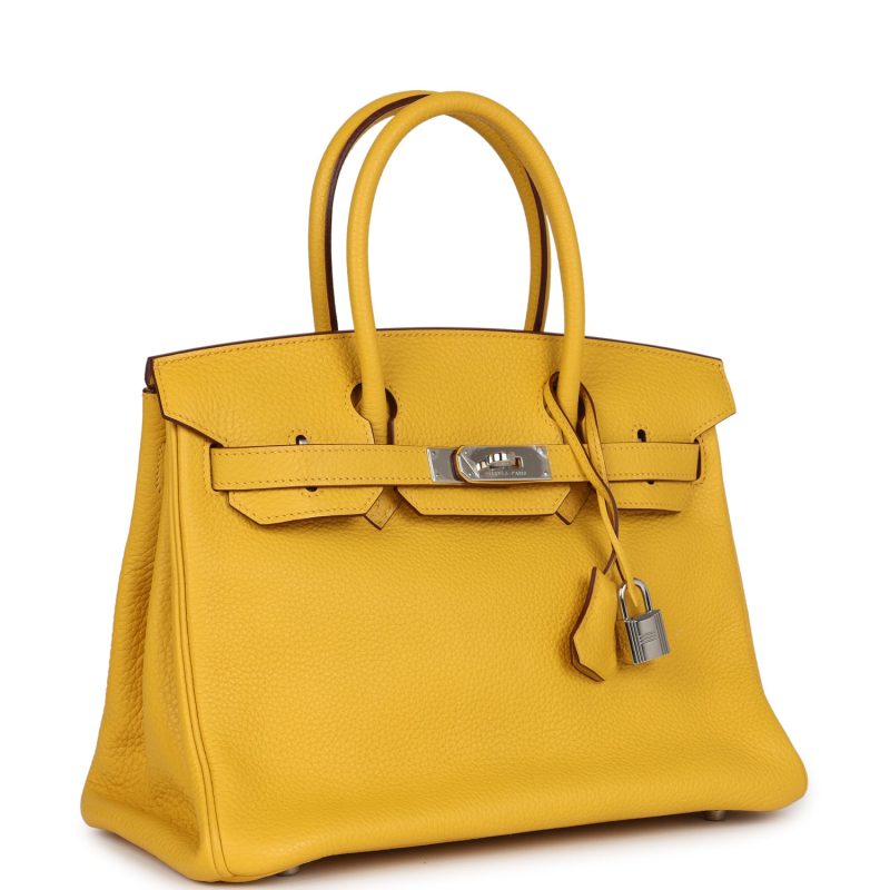 Hermes Birkin 30 Soleil Clemence Palladium Hardware - Image 2