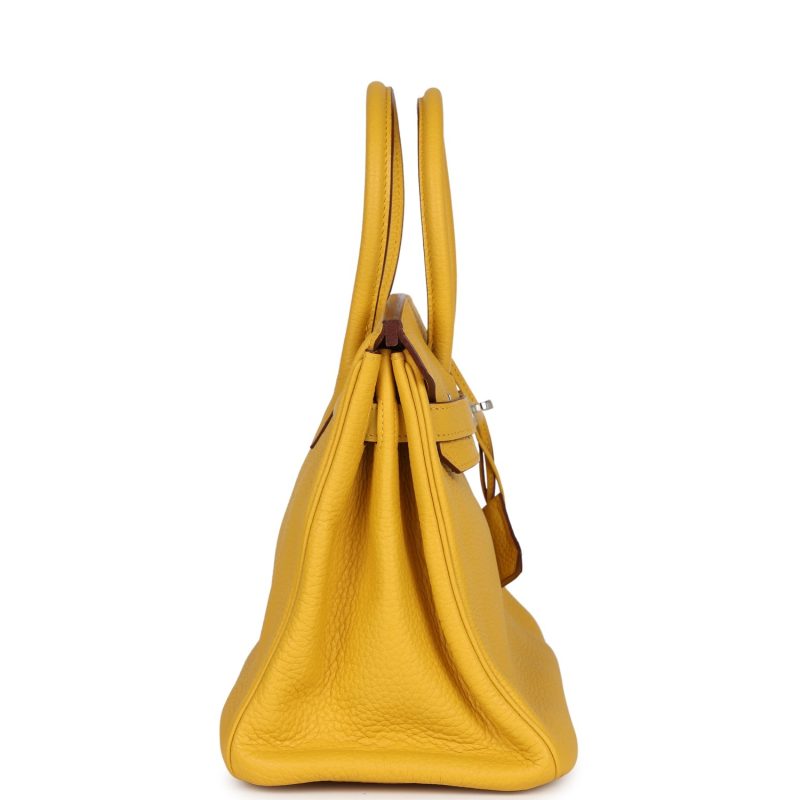 Hermes Birkin 30 Soleil Clemence Palladium Hardware - Image 3