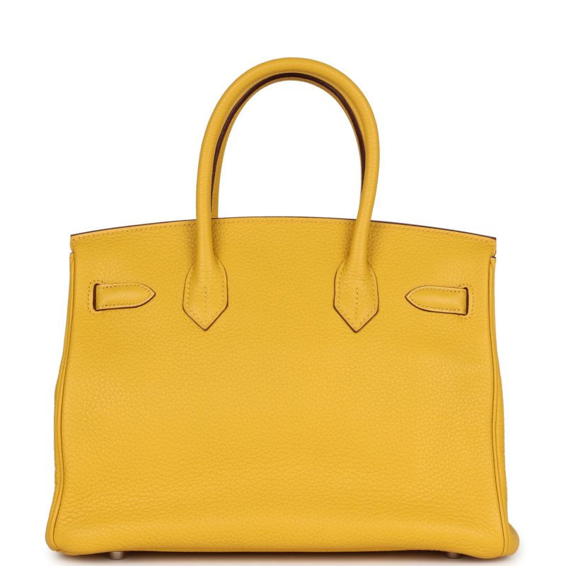 Hermes Birkin 30 Soleil Clemence Palladium Hardware - Image 4