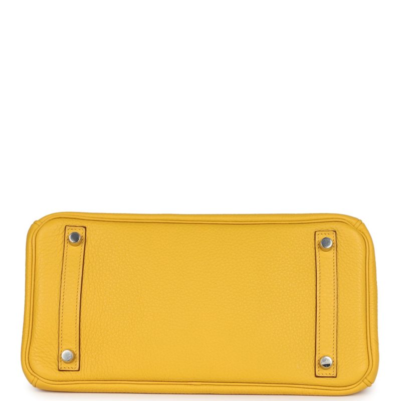 Hermes Birkin 30 Soleil Clemence Palladium Hardware - Image 5