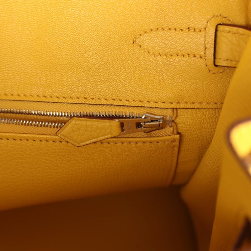 Hermes Birkin 30 Soleil Clemence Palladium Hardware - Image 8