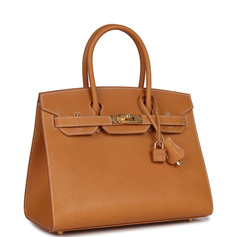 Hermes Birkin Sellier 30 Naturel Sable Vache Naturel Graine Gold Hardware - Image 2