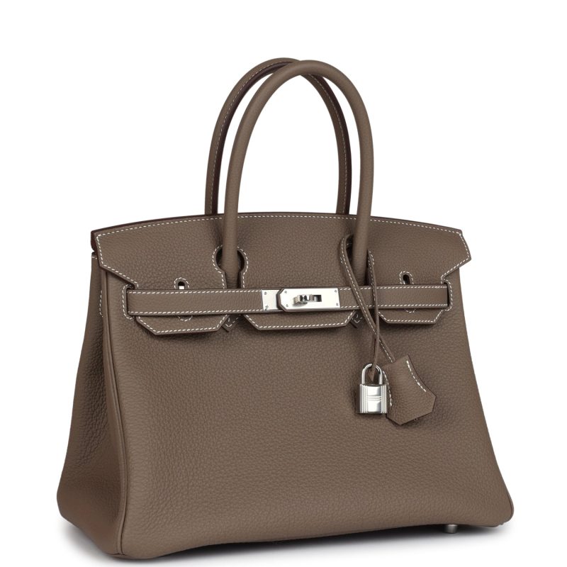 Hermes Birkin 30 Etoupe Togo Palladium Hardware - Image 2