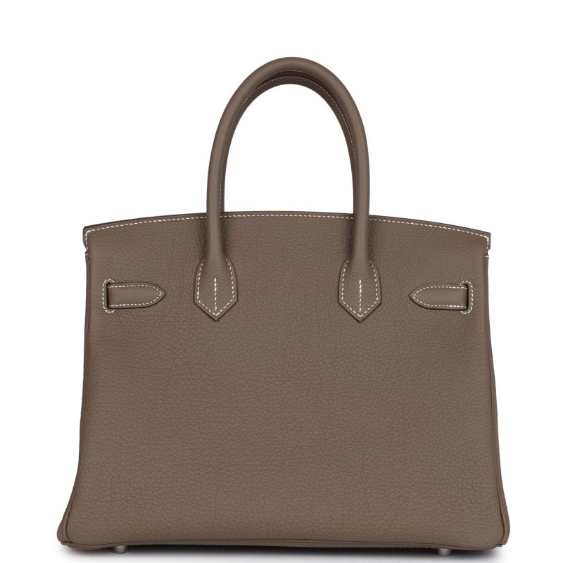 Hermes Birkin 30 Etoupe Togo Palladium Hardware - Image 4