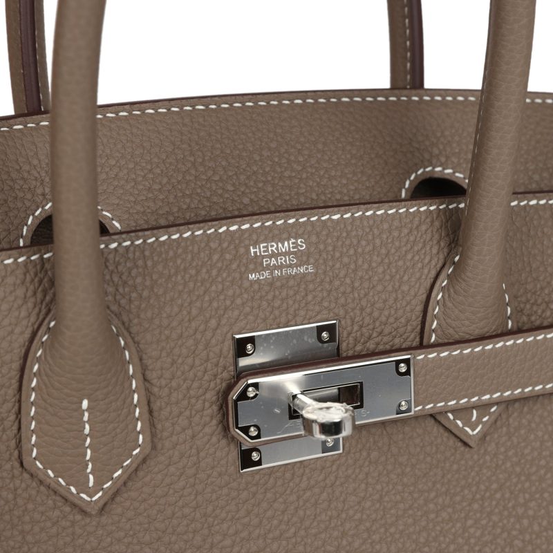 Hermes Birkin 30 Etoupe Togo Palladium Hardware - Image 6