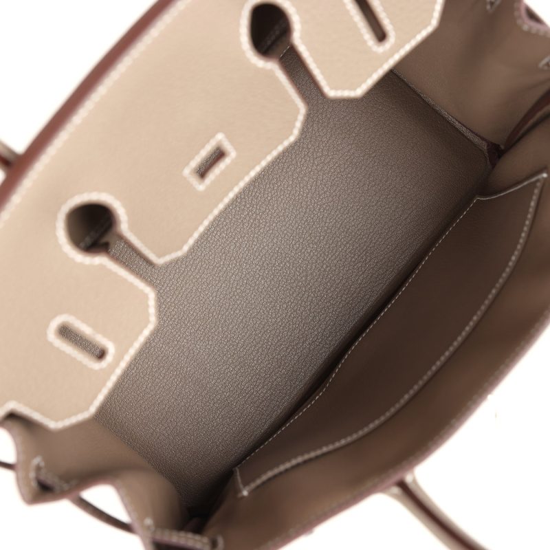 Hermes Birkin 30 Etoupe Togo Palladium Hardware - Image 7