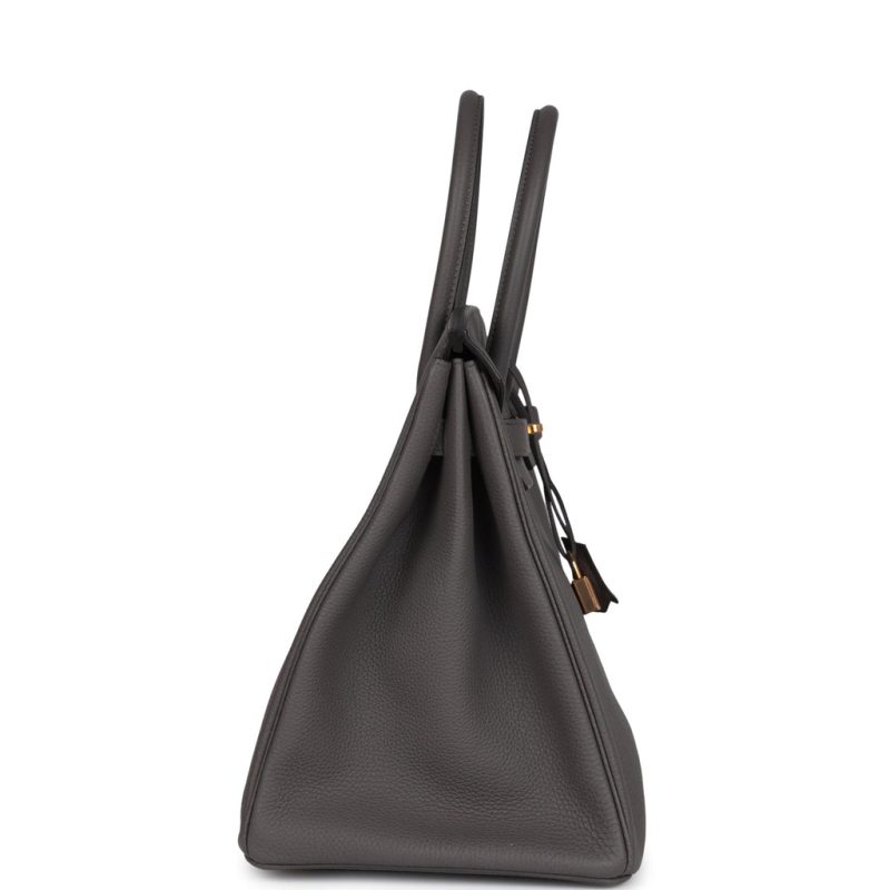 Hermes Birkin 35 Etain Togo Rose Gold Hardware - Image 3