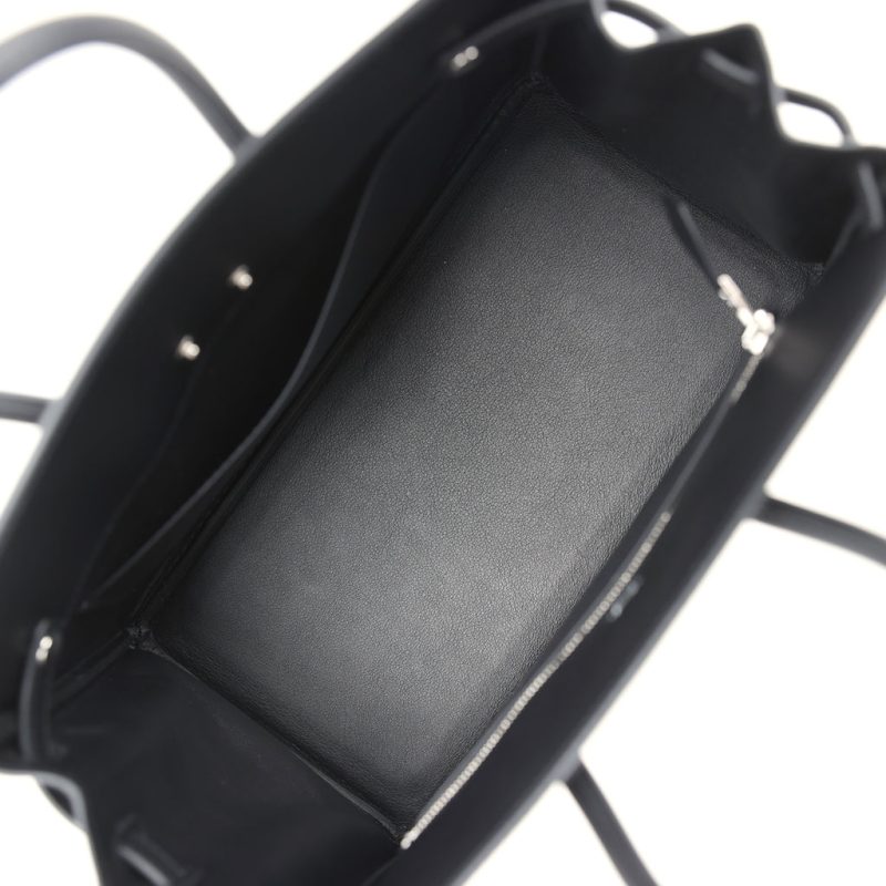 Hermes Birkin 25 Shadow Black Swift Palladium Hardware - Image 6