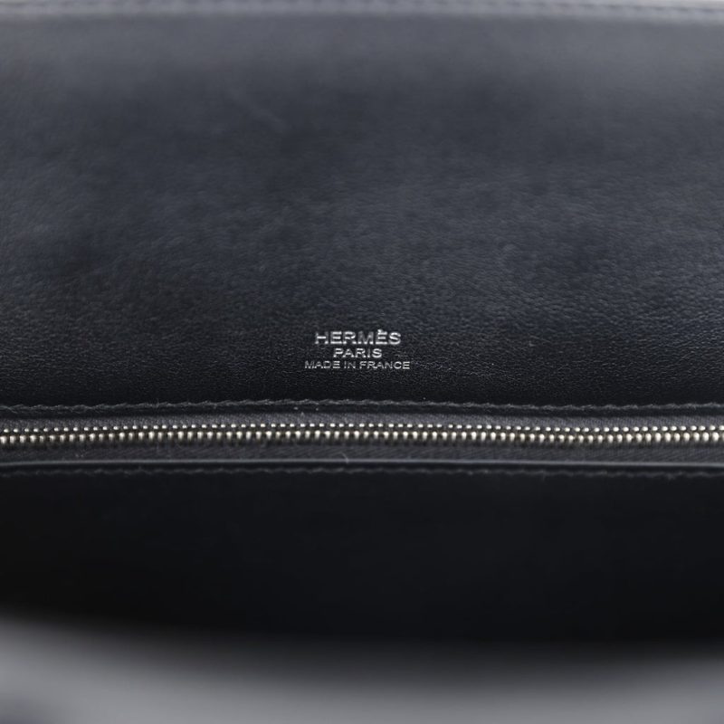 Hermes Birkin 25 Shadow Black Swift Palladium Hardware - Image 7