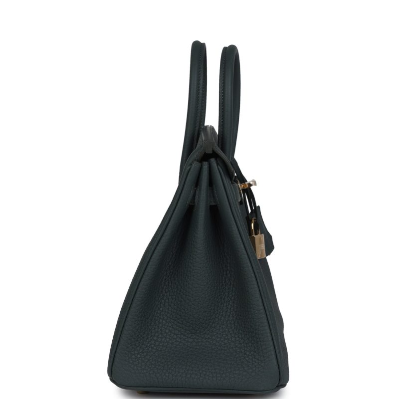 Hermes Birkin 25 Vert Mangrove Togo Permabrass Hardware - Image 3