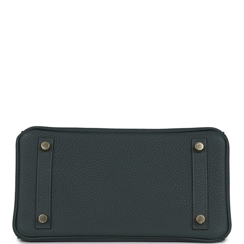 Hermes Birkin 25 Vert Mangrove Togo Permabrass Hardware - Image 5