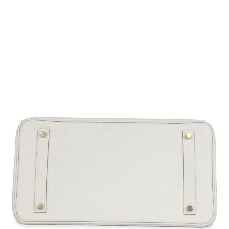 Hermes Birkin 35 Gris Pale Togo Gold Hardware - Image 5