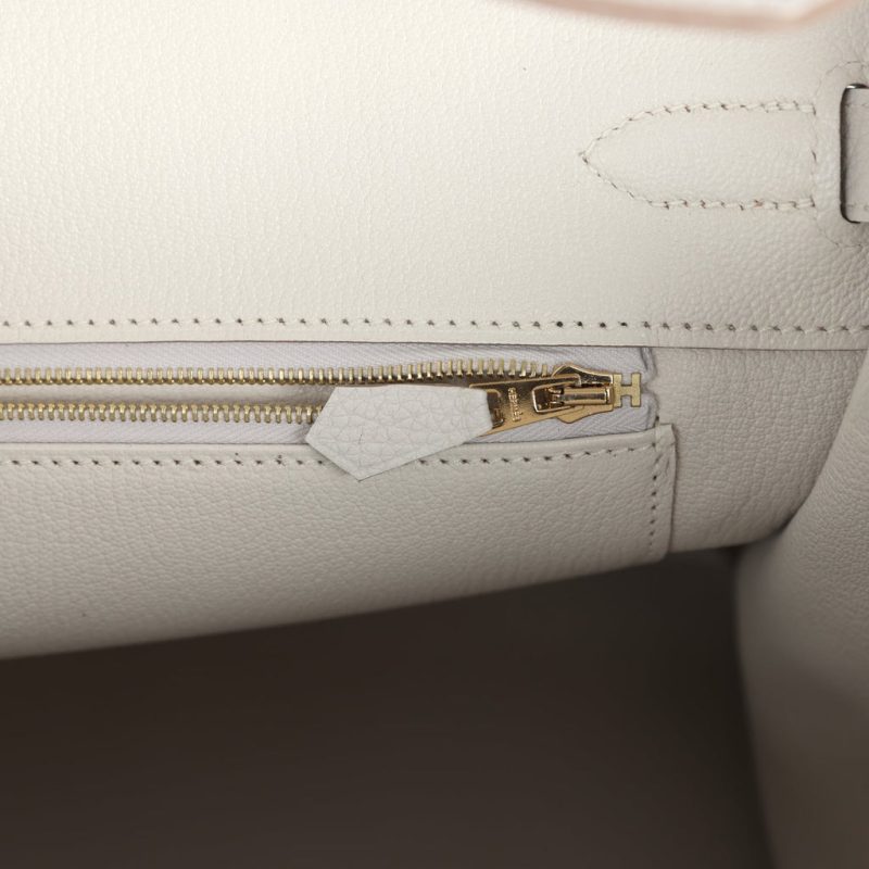 Hermes Birkin 35 Gris Pale Togo Gold Hardware - Image 8