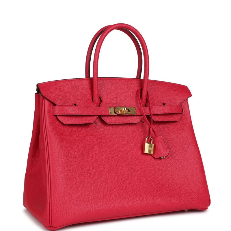 Hermes Birkin 35 Rose Extreme Epsom Gold Hardware - Image 2