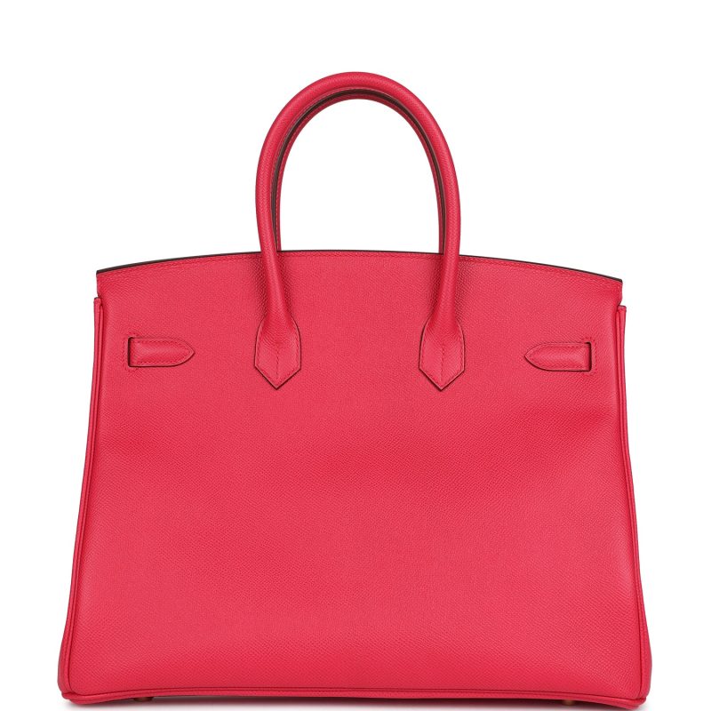 Hermes Birkin 35 Rose Extreme Epsom Gold Hardware - Image 4