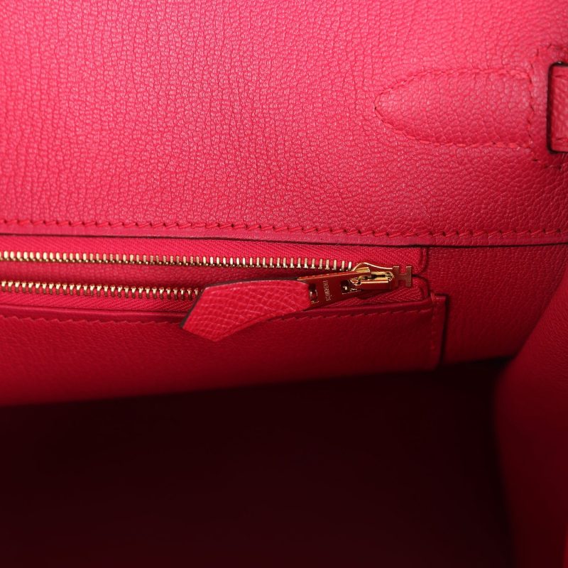 Hermes Birkin 35 Rose Extreme Epsom Gold Hardware - Image 8