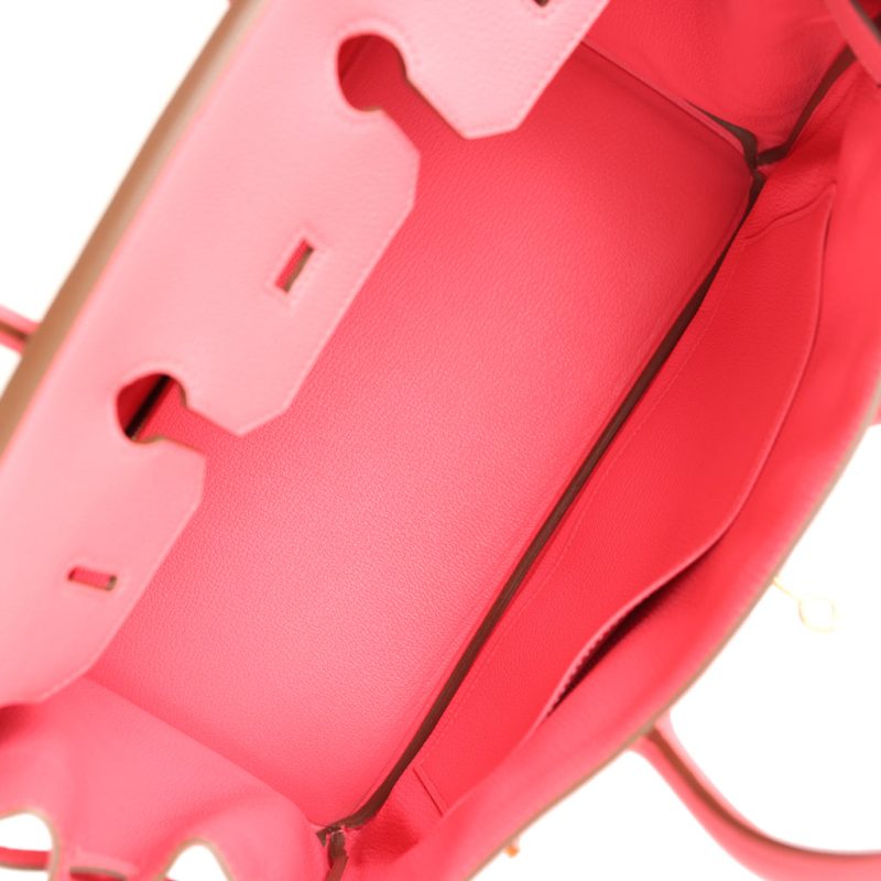 Hermes Birkin 35 Rose Lipstick Togo Gold Hardware - Image 7