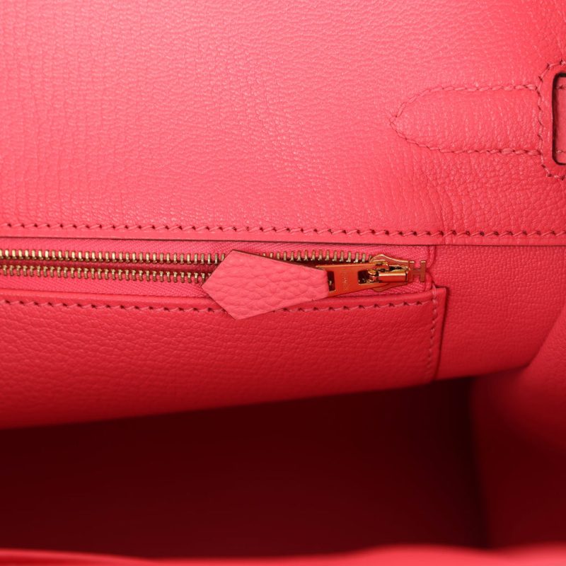 Hermes Birkin 35 Rose Lipstick Togo Gold Hardware - Image 8