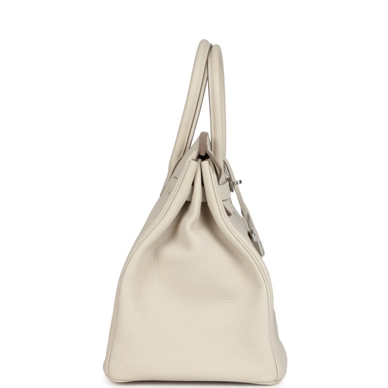 Hermes Birkin 35 Mushroom Togo Palladium Hardware - Image 3