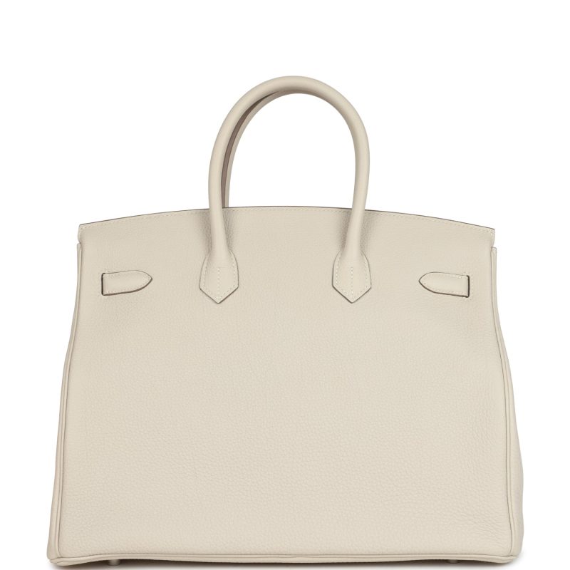 Hermes Birkin 35 Mushroom Togo Palladium Hardware - Image 4