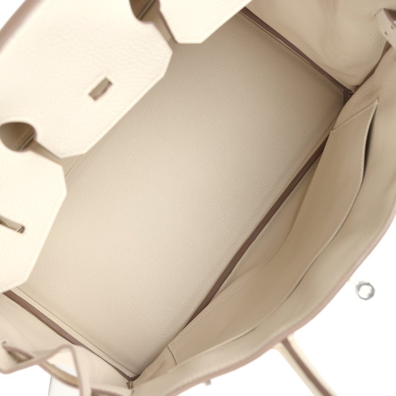 Hermes Birkin 35 Mushroom Togo Palladium Hardware - Image 7