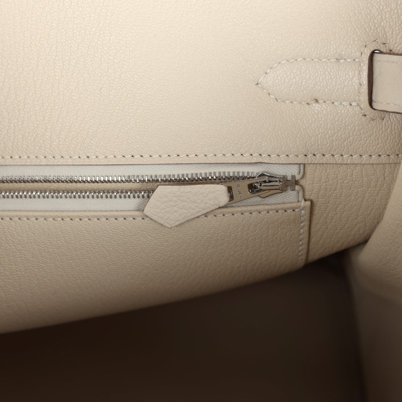 Hermes Birkin 35 Mushroom Togo Palladium Hardware - Image 8
