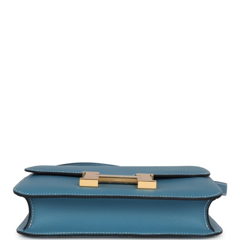 Hermes Constance 1-24 Blue Jean Epsom Gold Hardware - Image 5
