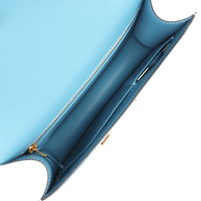 Hermes Constance 1-24 Blue Jean Epsom Gold Hardware - Image 7