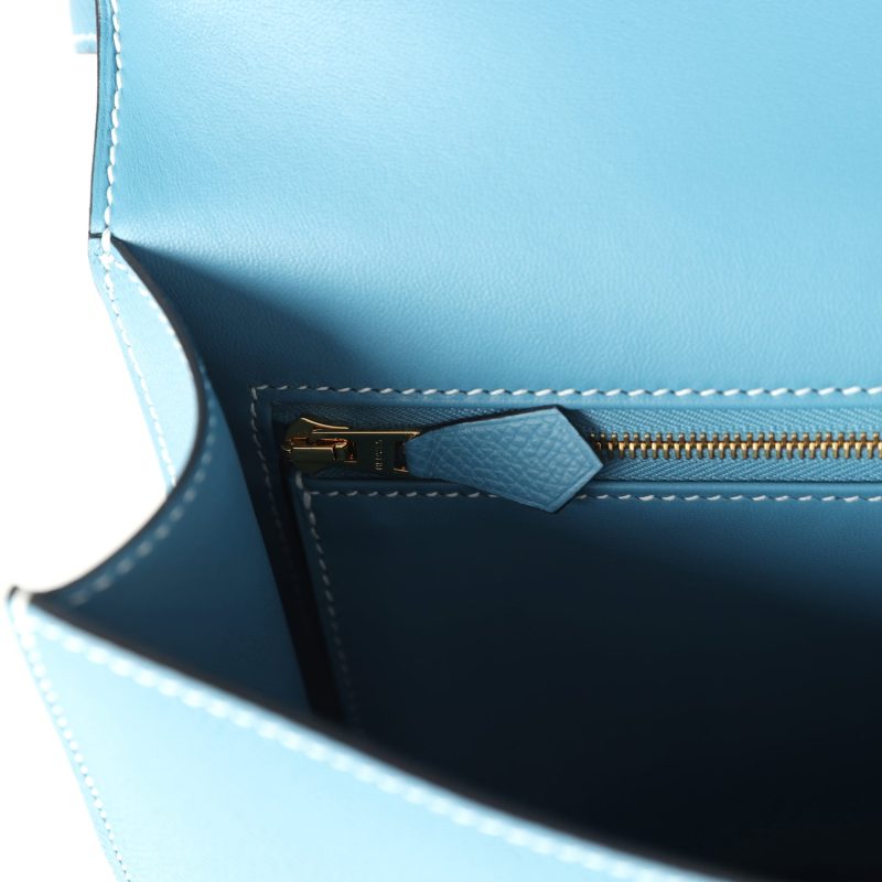 Hermes Constance 1-24 Blue Jean Epsom Gold Hardware - Image 8