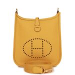 Hermes Evelyne TPM Jaune Ambre Clemence Gold Hardware