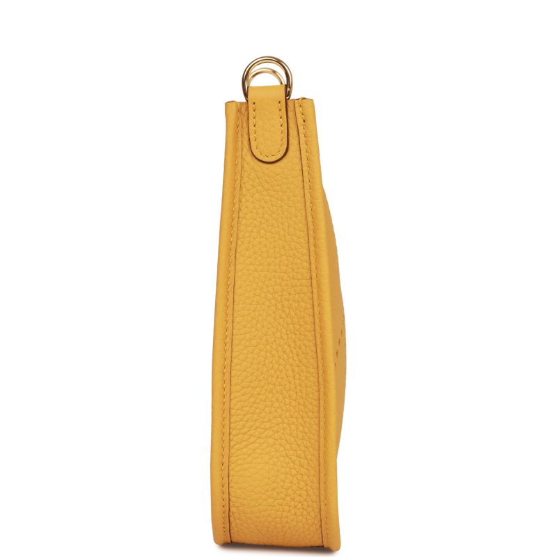 Hermes Evelyne TPM Jaune Ambre Clemence Gold Hardware - Image 5